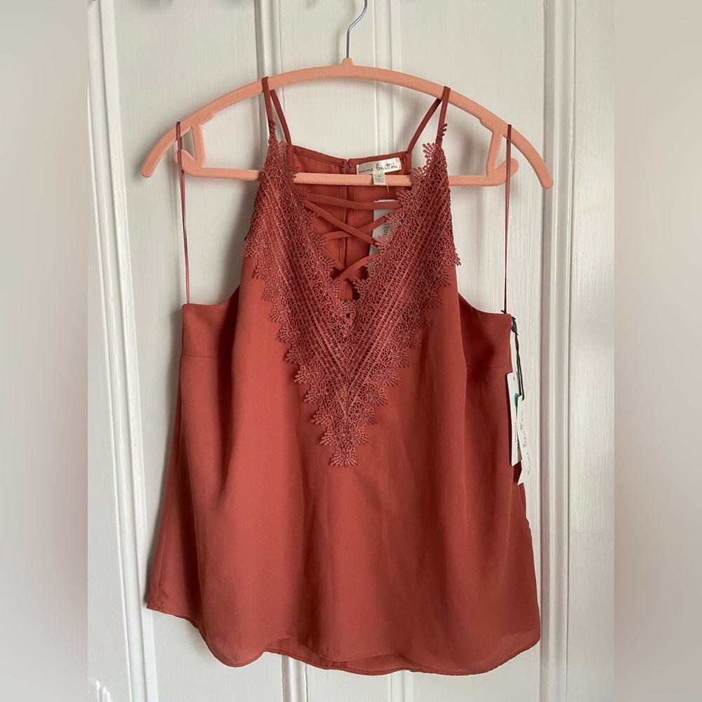 Stitch Fix NWT Nine Britton Araminta Lace Detail Blouse - Medium